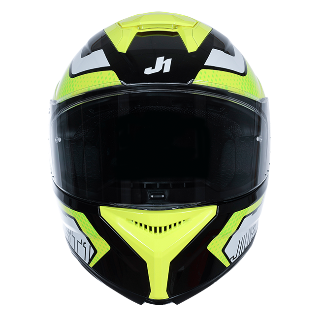 Just1 J-STR Helm Union Neongelb / Schwarz Glanz 6030390191001