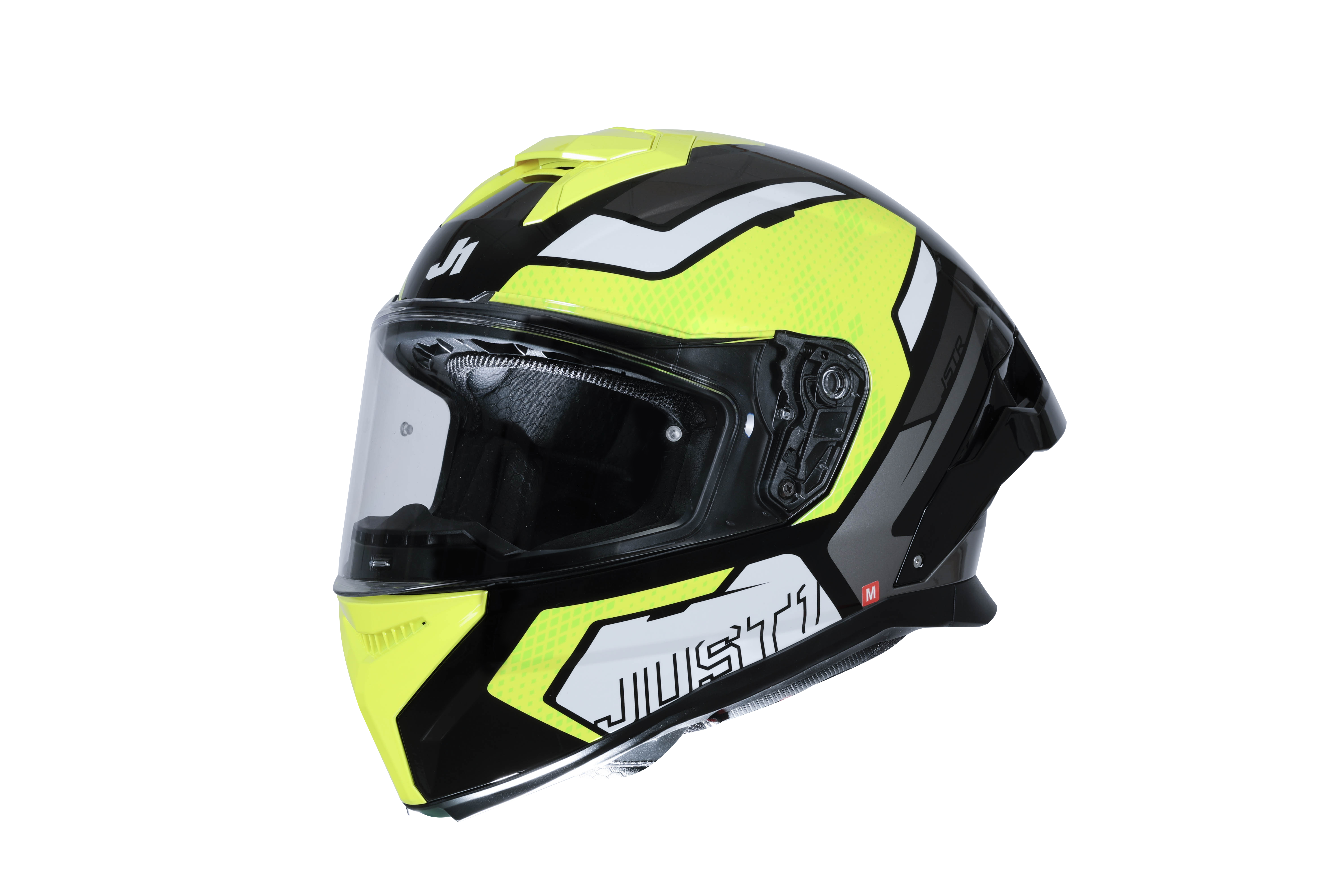 Just1 J-STR Helm Union Neongelb / Schwarz Glanz 6030390191001