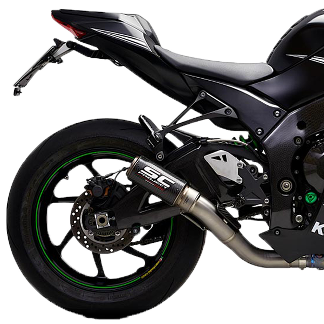 SC-Project Slip-On CR-T + KAT-Ersatzrohr Kawasaki ZX-10 R/RR (16-20) K22A-DET36