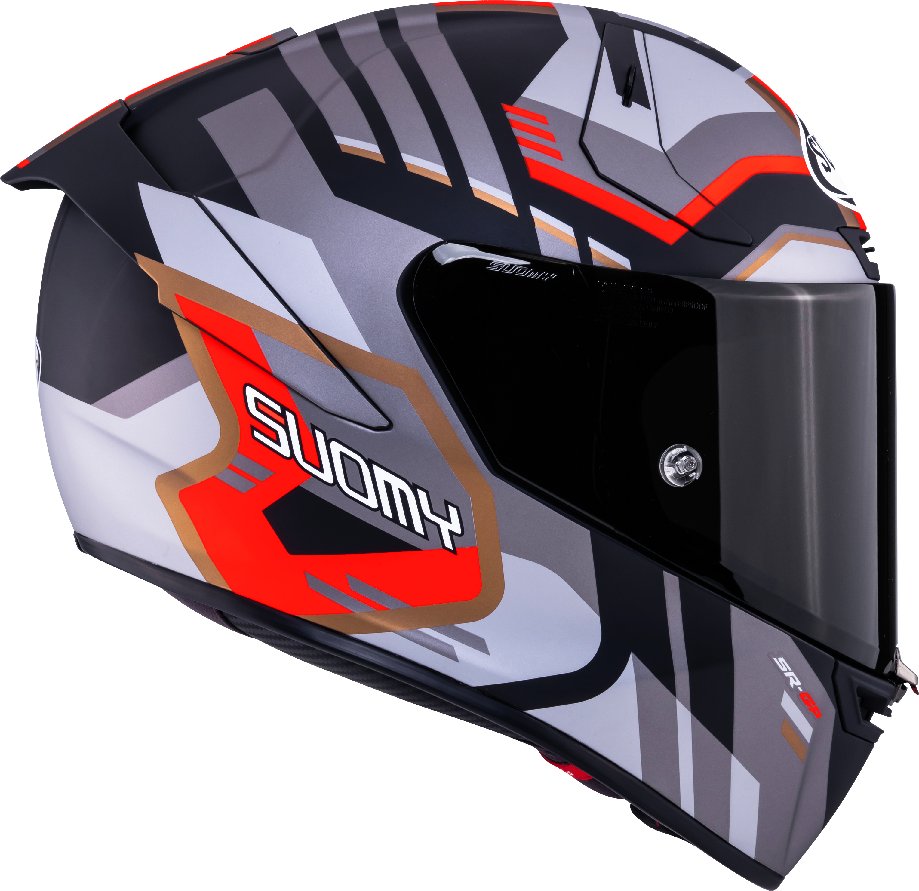 Suomy SR-GP Evo Helm Infrared Matt Grau/Rot/Schwarz K6S20025