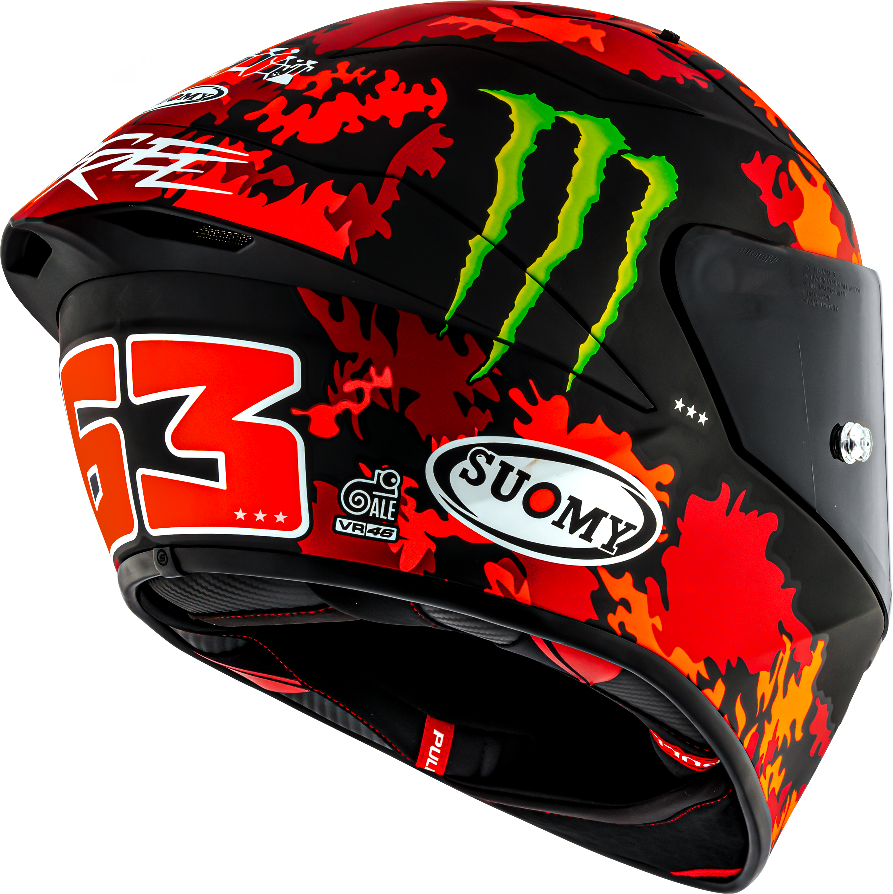 Suomy S1-XR GP Helm Francesco Pecco Bagnaia Monster Replica 2025 K6SX0017