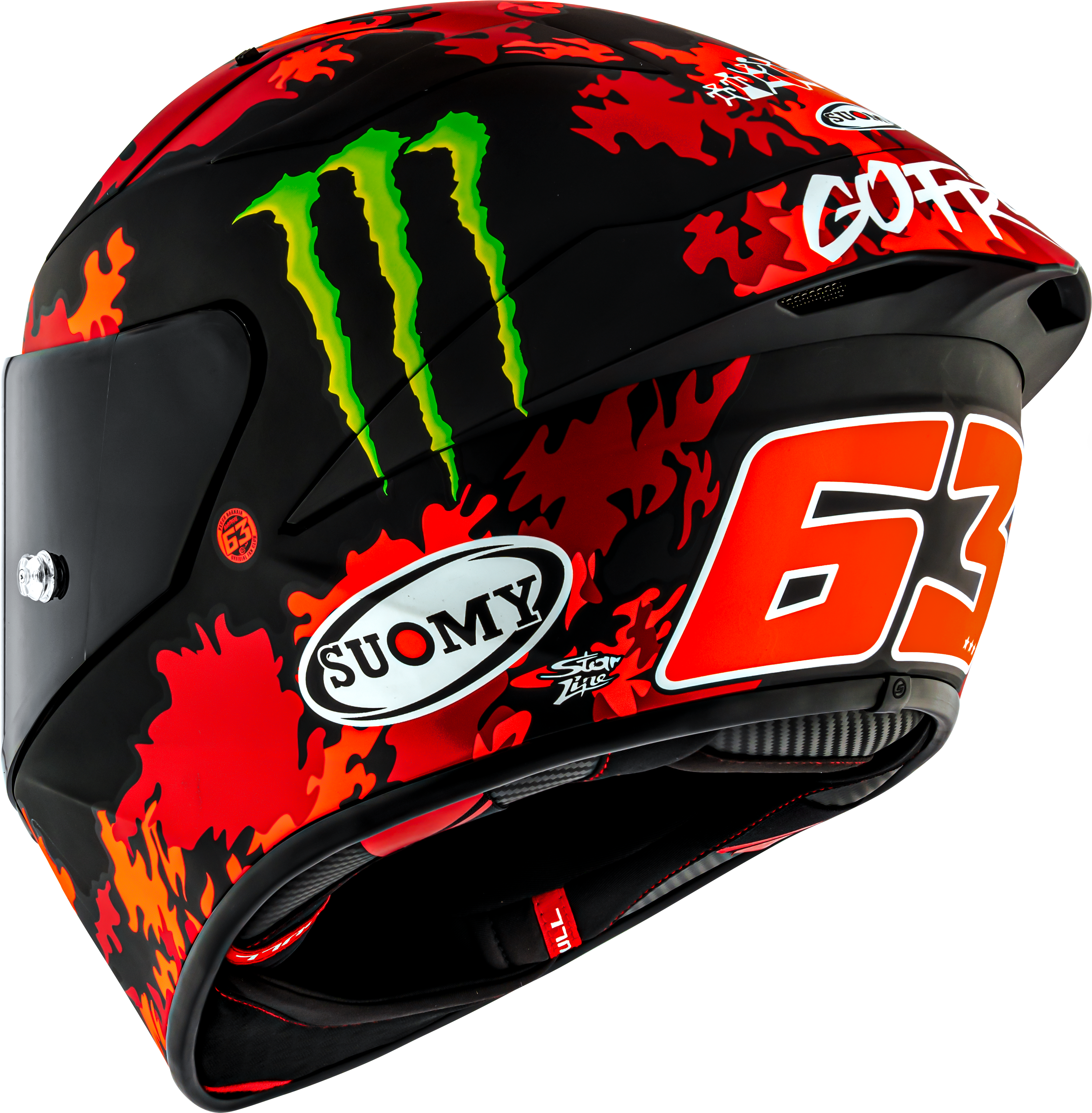 Suomy S1-XR GP Helm Francesco Pecco Bagnaia Monster Replica 2025 K6SX0017