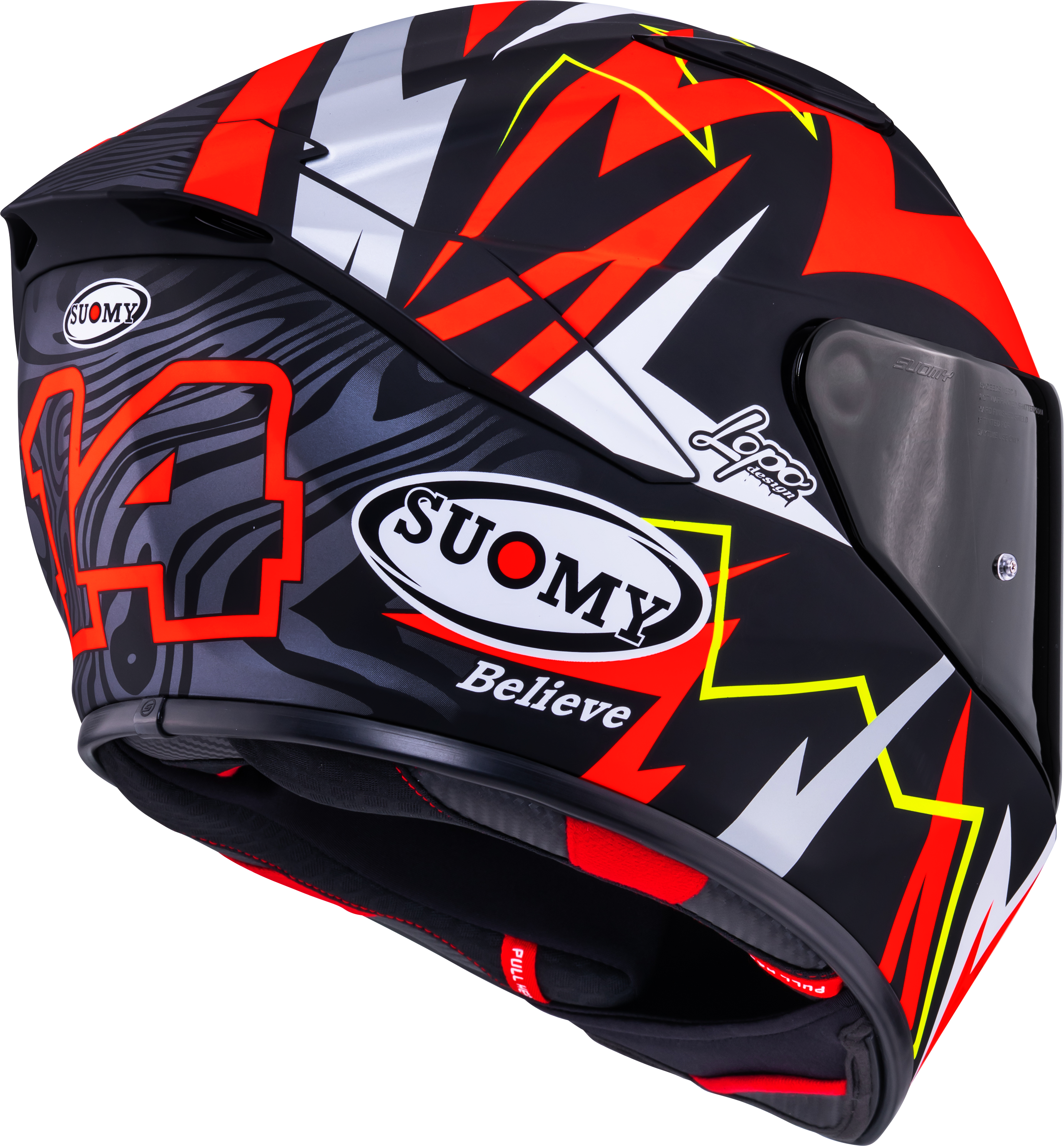 Suomy Track-1 Helm Matt Rot Sam Lowes Replica 2025 K6T10020