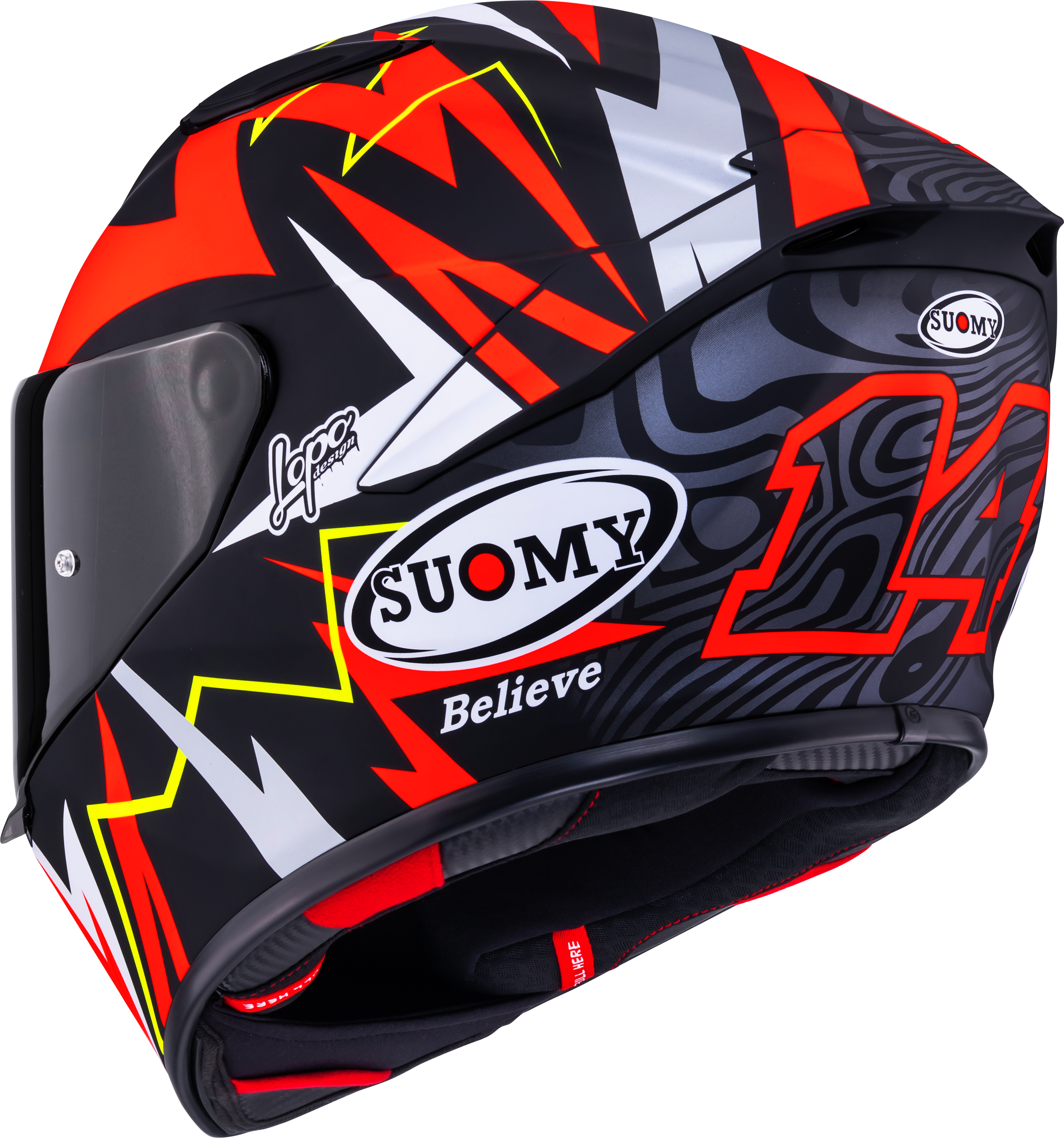 Suomy Track-1 Helm Matt Rot Sam Lowes Replica 2025 K6T10020