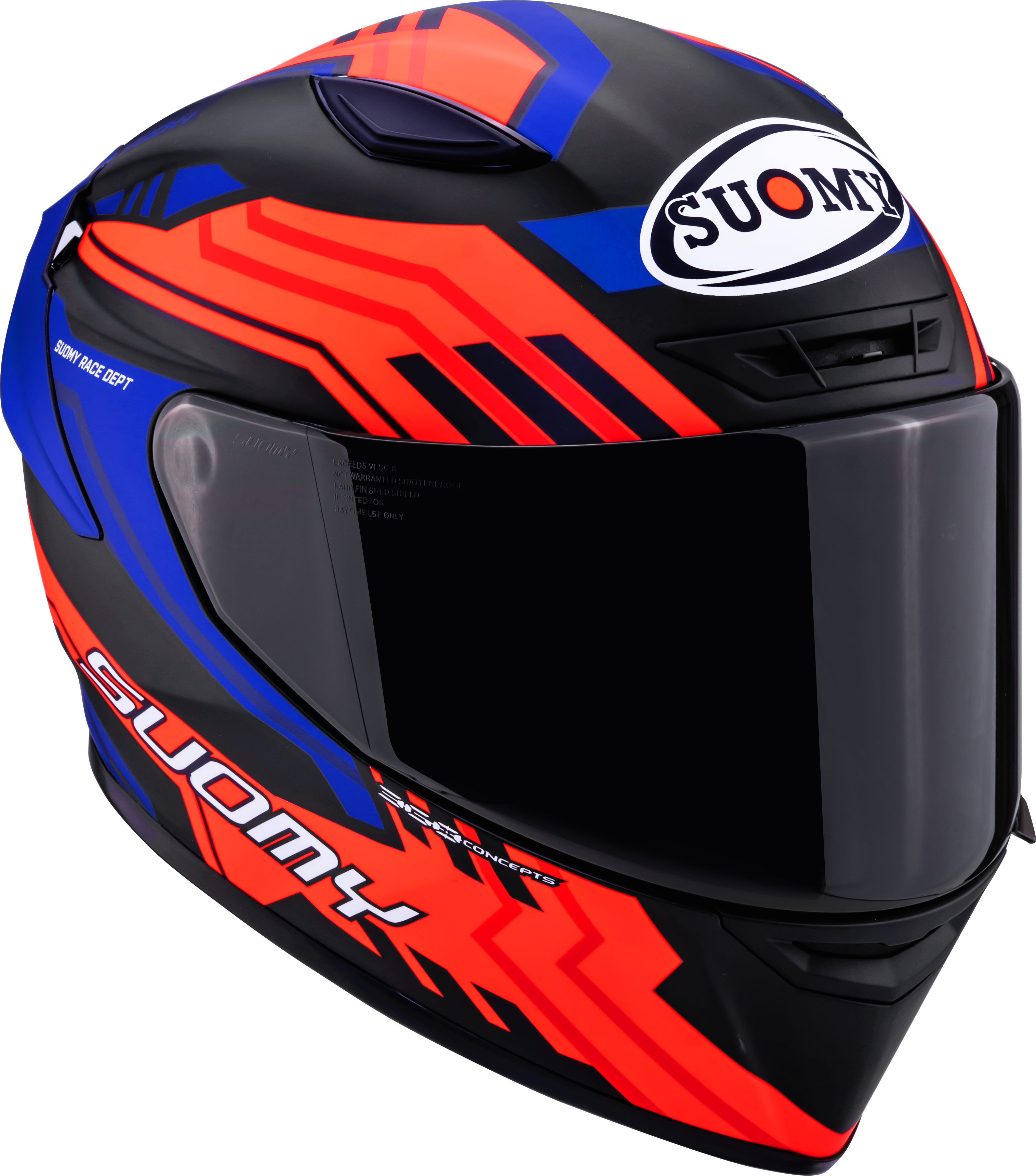Suomy Track-1 Helm Framework Matt Schwarz/Rot/Blau K6T10024