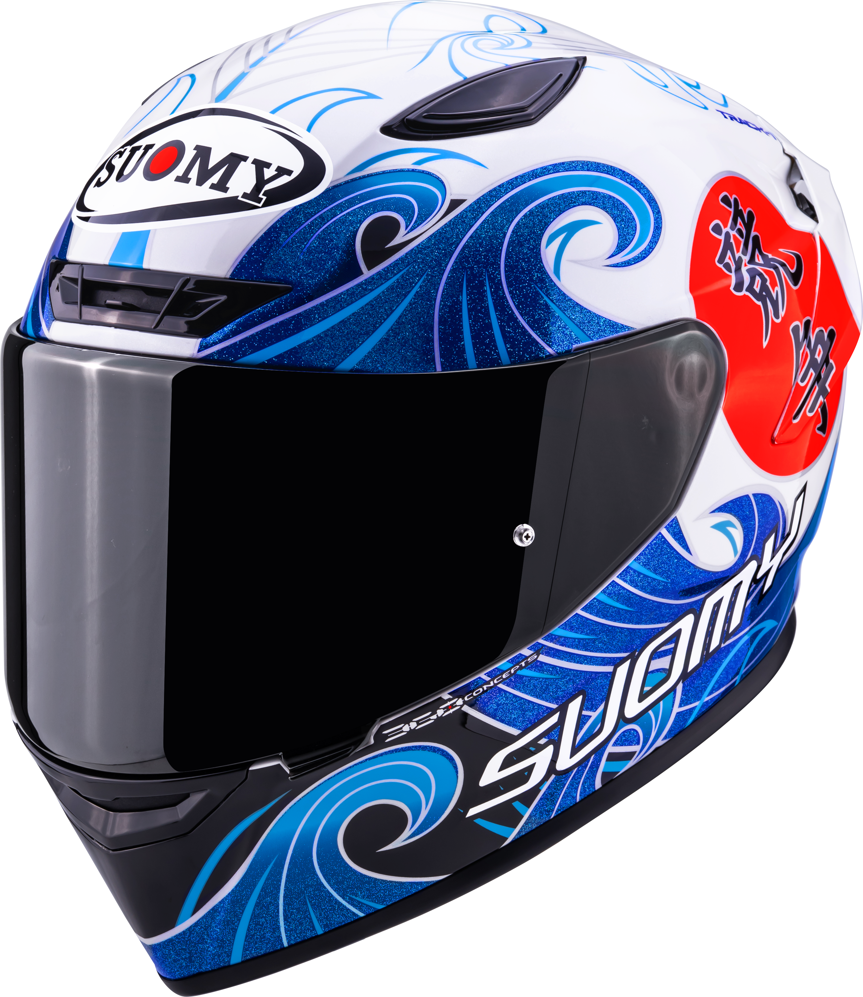 Suomy Track-1 Helm Waves Weiß K6T10025