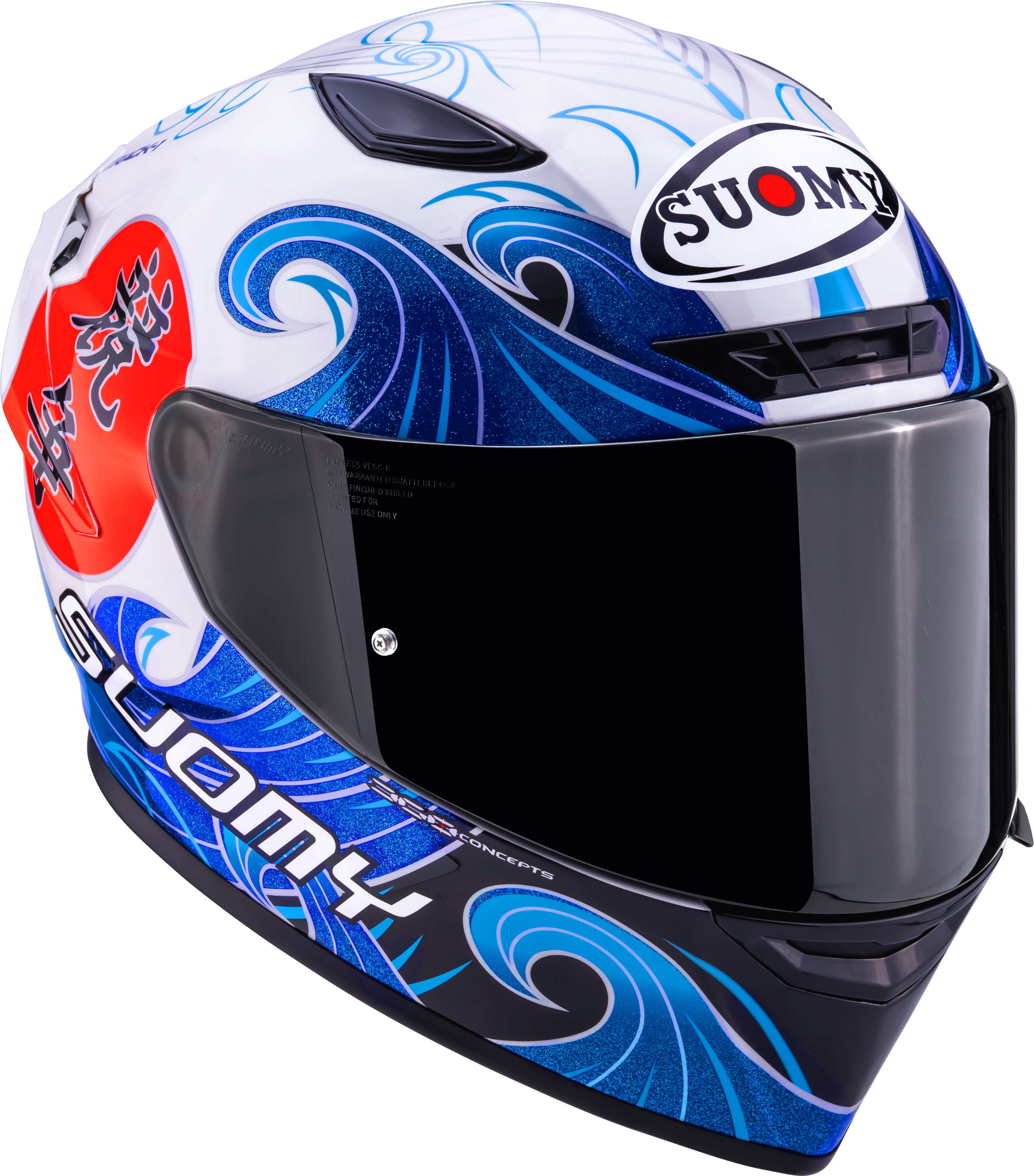 Suomy Track-1 Helm Waves Weiß K6T10025