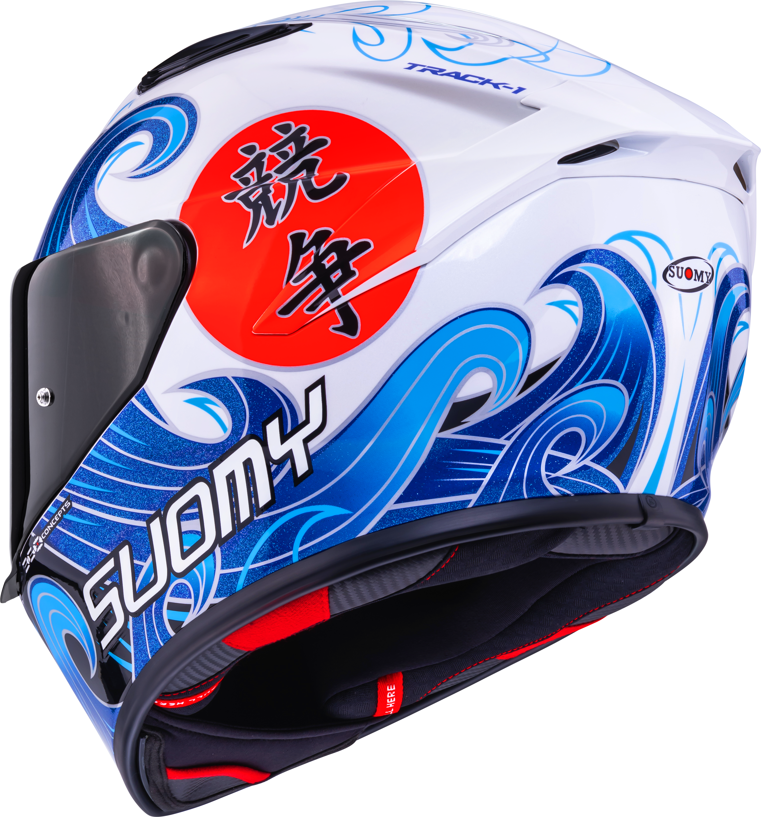 Suomy Track-1 Helm Waves Weiß K6T10025