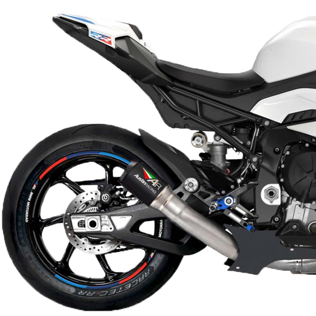 Austin Racing Slip-On (GP1R/GP2R/V3) + KAT-Ersatzrohr BMW S1000RR K67 (19-26)
