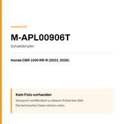 Akrapovic Schalldämpfer Honda CBR 1000 RR-R (23-26) M-APL00906T — Platzhalter, kein Herstellerfoto verfügbar