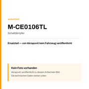 Akrapovic Schalldämpfer M-CE0106TL — Platzhalter, kein Herstellerfoto verfügbar