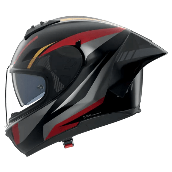 Nolan N60-6 Sport Helm Lesmo Schwarz / Rote / Anthrazit / Goldene Metalloberflächen Finish 353