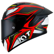KYT NZ-Race Helm Carbon Stride Glossy Rot/Weiß Y6NZ0026
