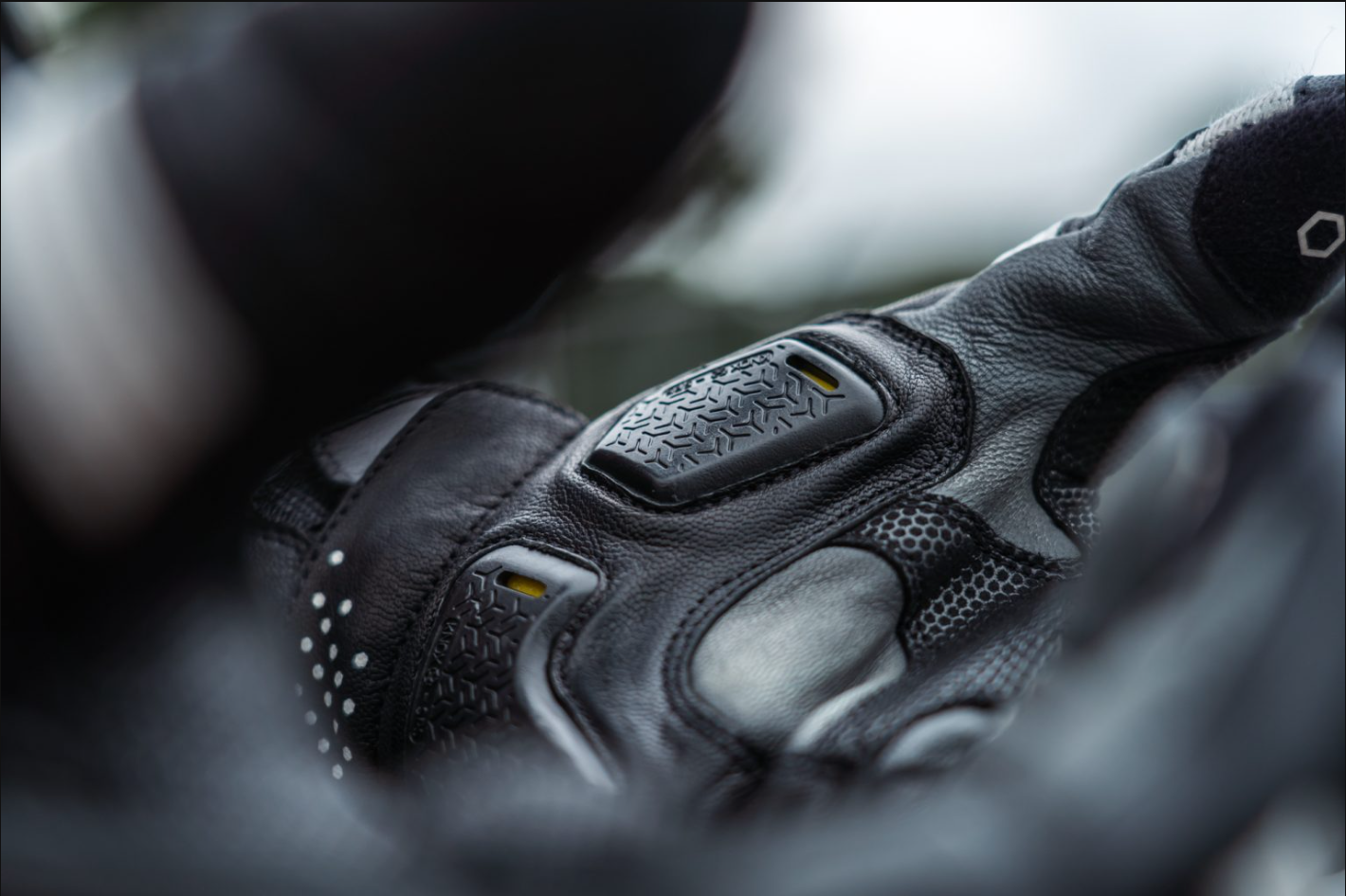 Knox Oulton MK2 Sport Lederhandschuhe | Herren | Schwarz/Weiß | 1011352160050