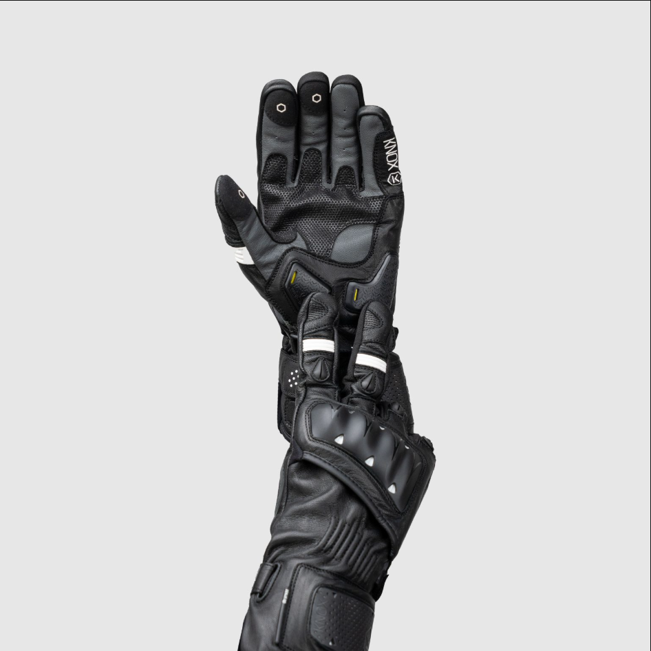 Knox Oulton MK2 Sport Lederhandschuhe | Herren | Schwarz/Weiß | 1011352160050