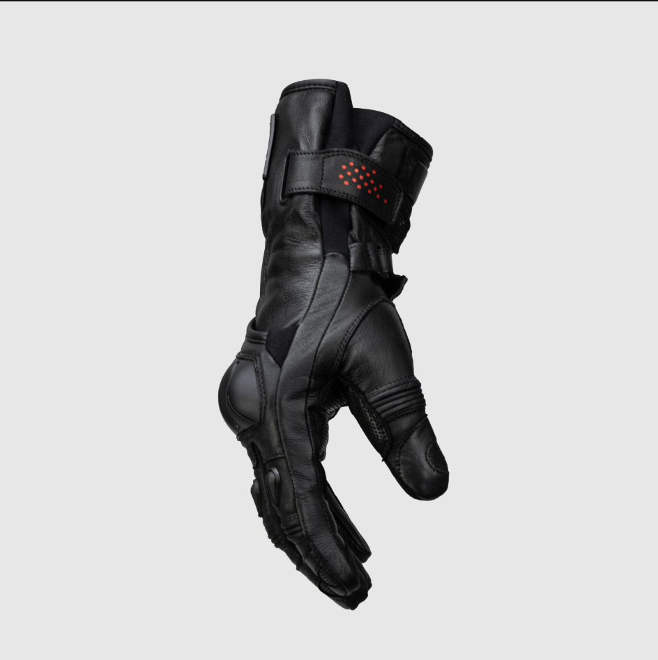 Knox Oulton MK2 Sport Lederhandschuhe | Herren | Schwarz/Rot | 1011352110030