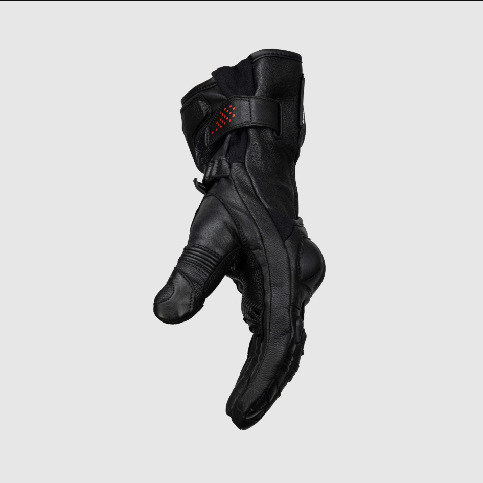 Knox Oulton MK2 Sport Lederhandschuhe | Herren | Schwarz/Rot | 1011352110030