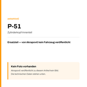 Akrapovic Zylinderkopf-Innenteil P-51 — Platzhalter, kein Herstellerfoto verfügbar