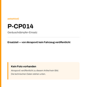 Akrapovic Geräuschdämpfer-Einsatz P-CP014 — Platzhalter, kein Herstellerfoto verfügbar