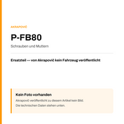 Akrapovic Schrauben und Muttern P-FB80 — Platzhalter, kein Herstellerfoto verfügbar