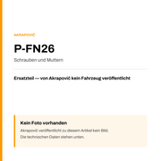 Akrapovic Schrauben und Muttern P-FN26 — Platzhalter, kein Herstellerfoto verfügbar