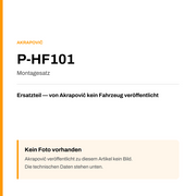 Akrapovic Montagesatz P-HF101 — Platzhalter, kein Herstellerfoto verfügbar