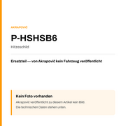 Akrapovic Hitzeschild P-HSHSB6 — Platzhalter, kein Herstellerfoto verfügbar