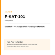 Akrapovic Katalysator P-KAT-101 — Platzhalter, kein Herstellerfoto verfügbar