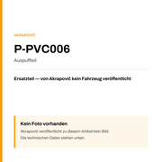 Akrapovic Auspuffteil P-PVC006 — Platzhalter, kein Herstellerfoto verfügbar