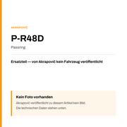 Akrapovic Passring P-R48D — Platzhalter, kein Herstellerfoto verfügbar