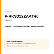 Akrapovic Hülsen-Kit P-RKS312ZAAT40 — Platzhalter, kein Herstellerfoto verfügbar