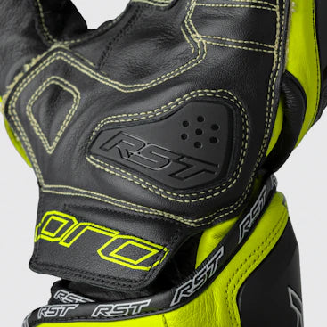 RST Pro Series GP D3O Motorrad Lederhandschuhe | Herren | Grün/Schwarz | 103715