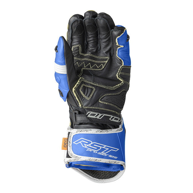 RST Pro Series GP D3O Motorrad Lederhandschuhe | Herren | Blau/Weiß | 103715