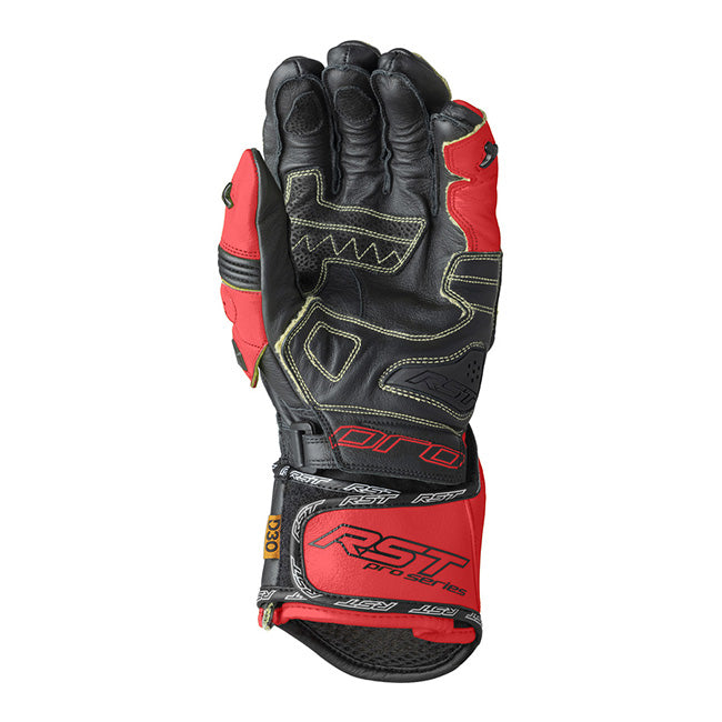 RST Pro Series GP D3O Motorrad Lederhandschuhe | Herren | Rot/Schwarz | 103715
