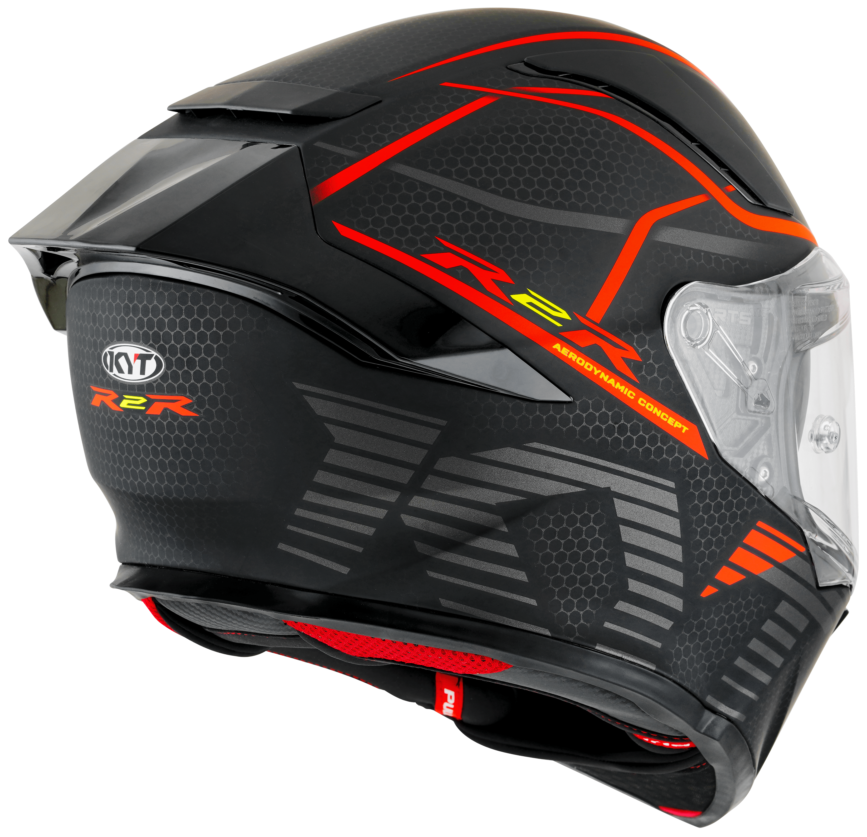 KYT R2R Helm Concept Matt Schwarz / Rot Y6R20008