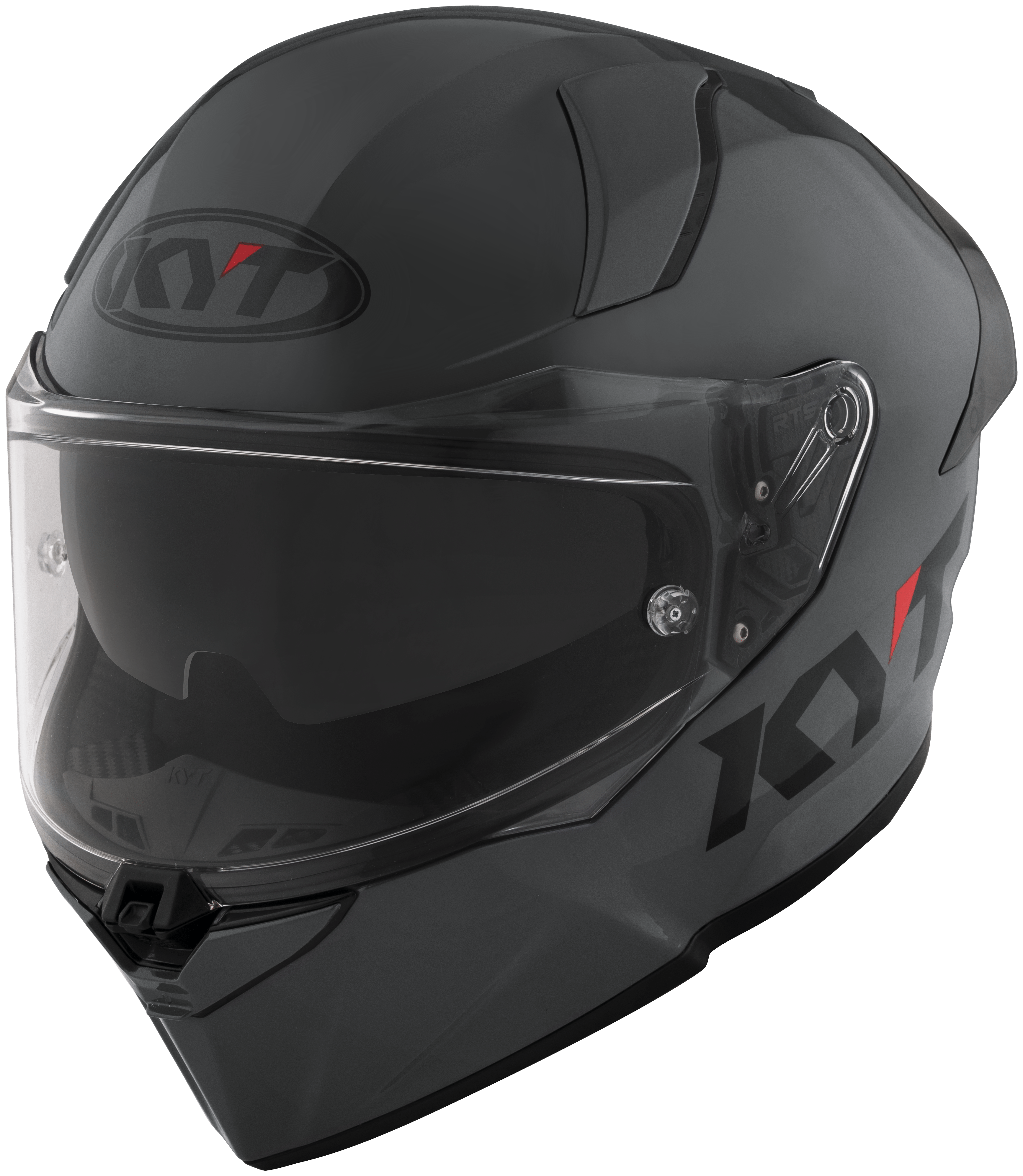 KYT R2R Helm Plain Grau Y6R200W1