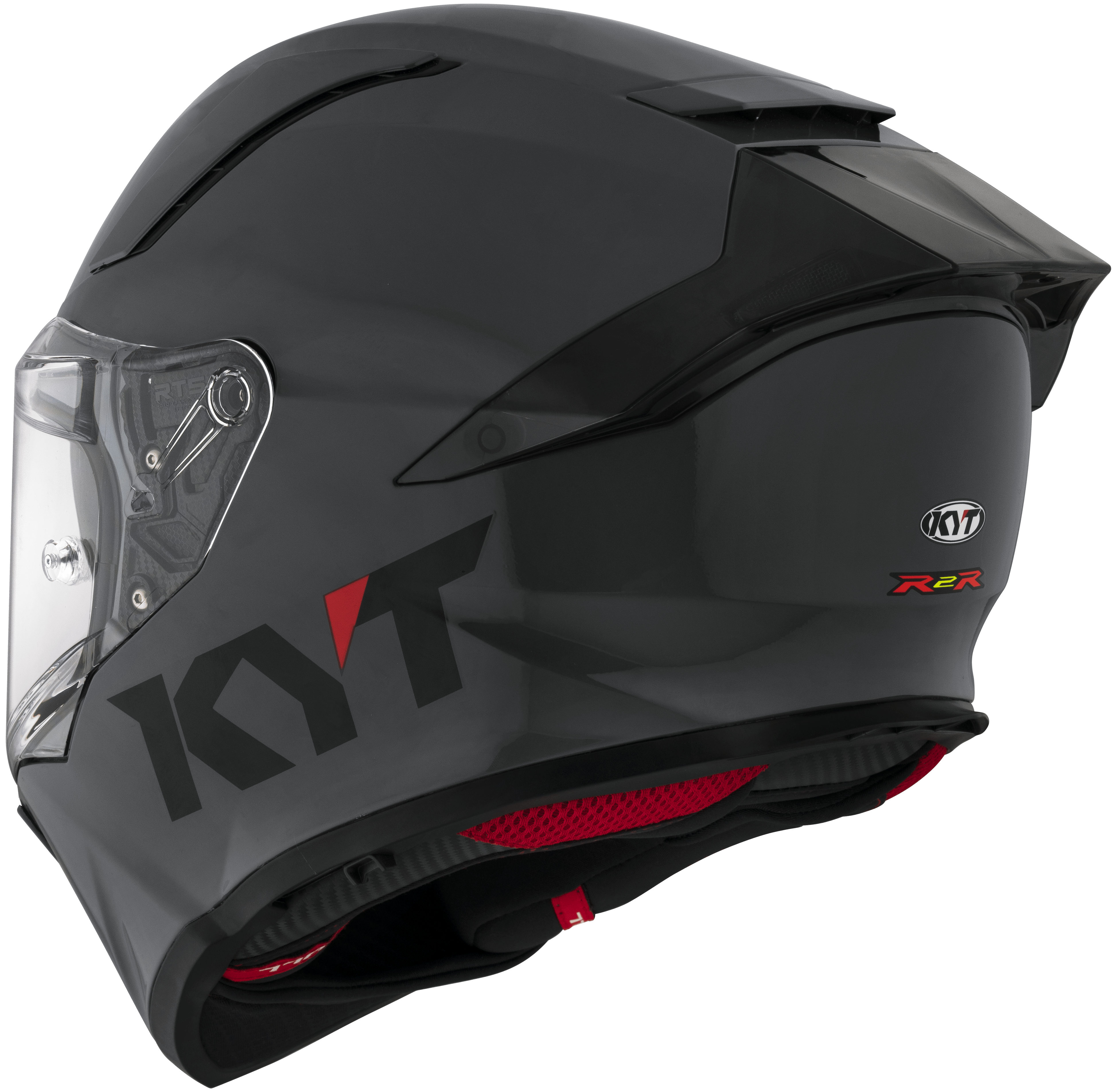KYT R2R Helm Plain Grau Y6R200W1