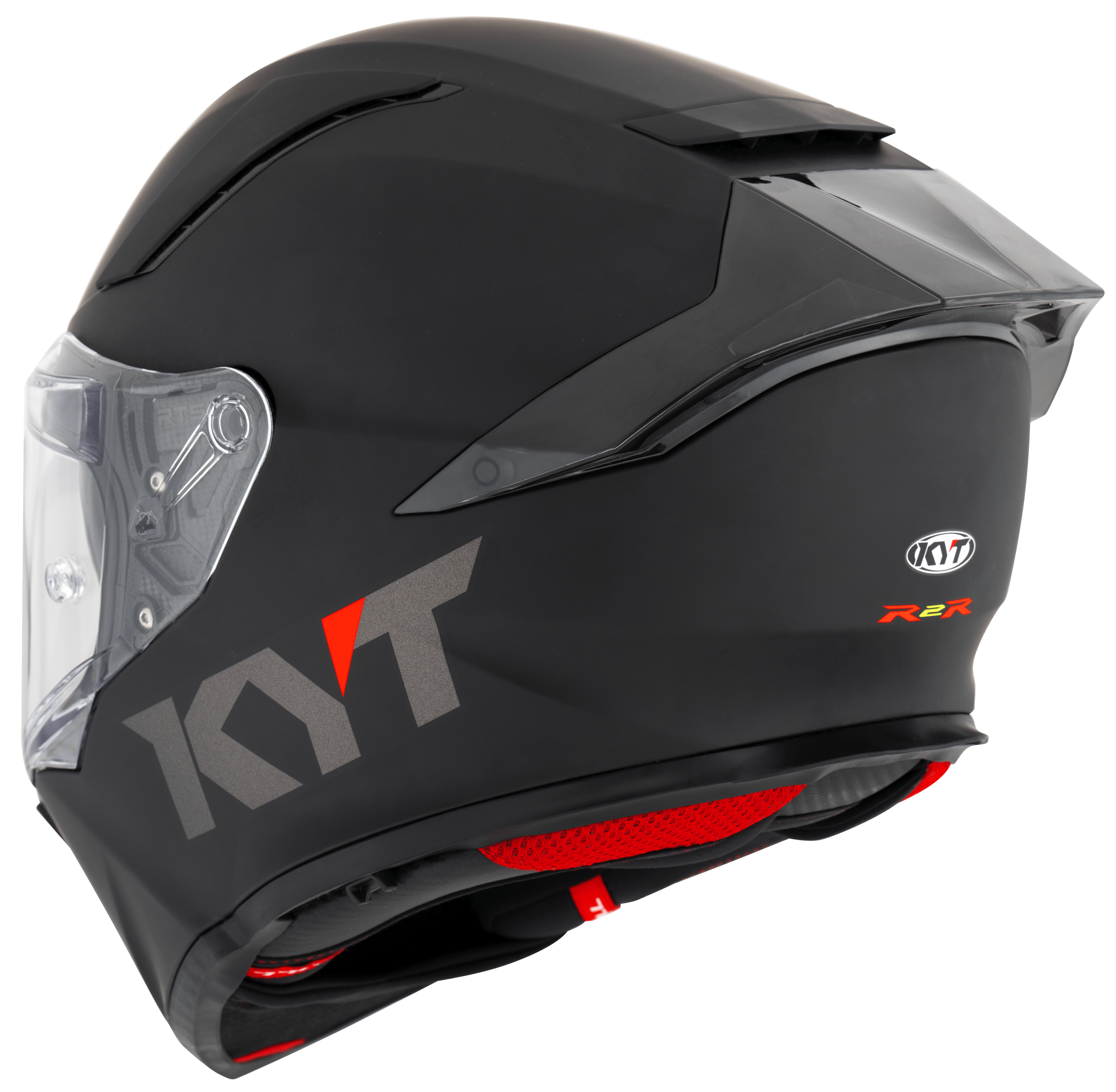 KYT R2R Helm Plain schwarz matt Y6R200X6