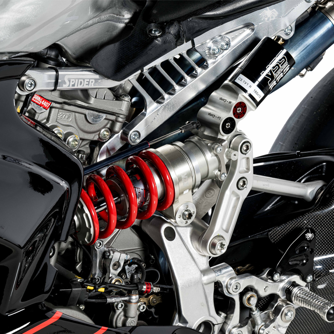 Aluminium Heckrahmen WorldSSP Spider Racing Ducati Panigale V2 955 (20-24)