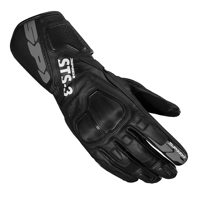 Spidi STS-3 Sport Motorrad Lederhandschuhe | Frauen | Schwarz | A220026