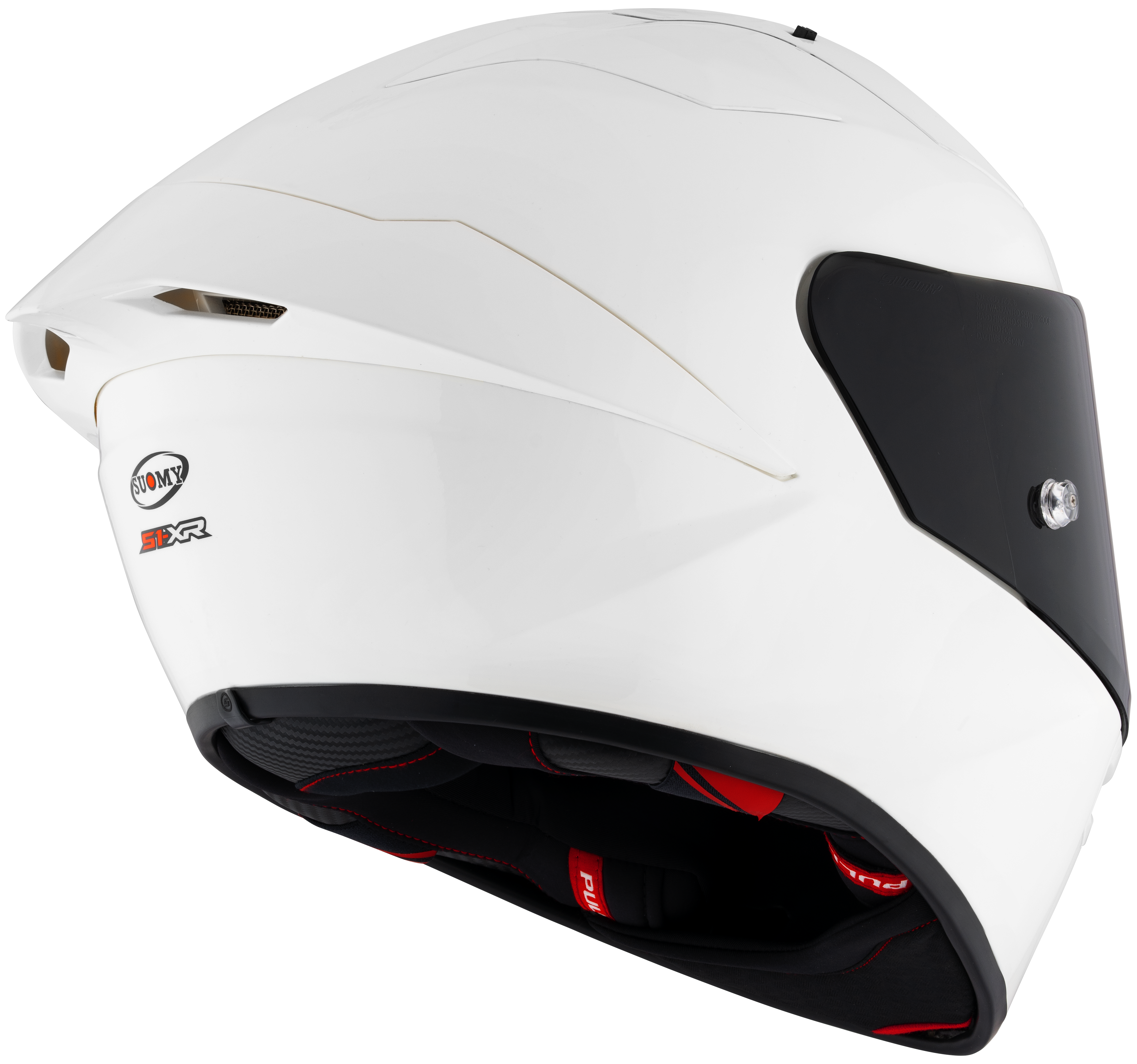 Suomy S1-XR GP Helm Plain White Glossy K6SX00W3