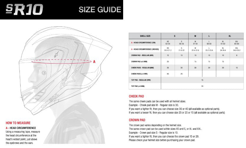 Alpinestars Supertech R10 Element Helm Carbon Carb Leuchtend Rot Weiß 8200324-1363