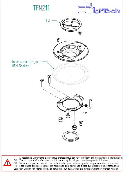Tankdeckel Schraubverschluss LighTech BMW S1000RR (09-20) TFN211