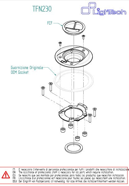 Tankdeckel Schraubverschluss LighTech BMW S1000RR K67 (21-26) TFN230