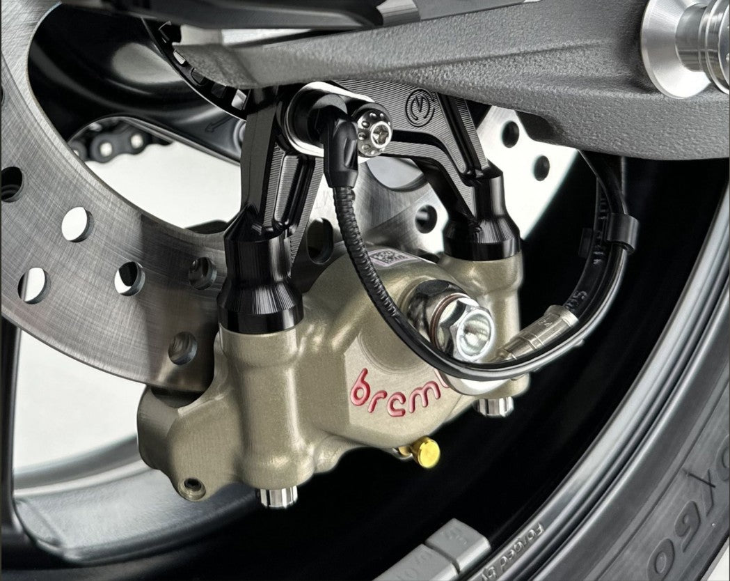 Kettenspanner Kit mit Bremssattelhalter und Brembo P2-30 69.5 mm XA6H530 Motocorse Ducati Panigale V4/S (25-26)