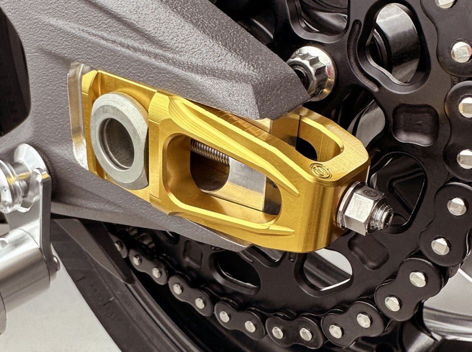 Kettenspanner Kit mit Bremssattelhalter und Brembo P2-24 64mm X206001 Motocorse Ducati Panigale V4/S (25-26)