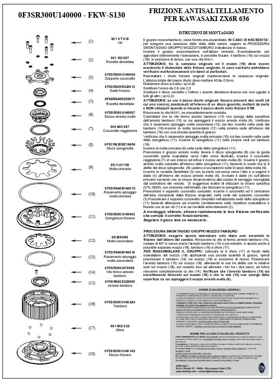 STM Anti-Hopping-Kupplung Kawasaki ZX-6 R/636/RR (19-25) FKW-S130