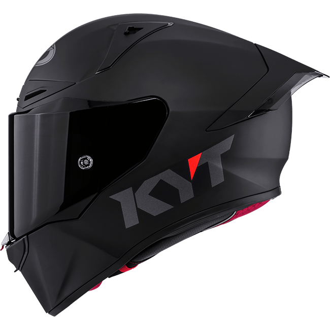 KYT R1R Racing Helm Plain schwarz matt Y6R100X6