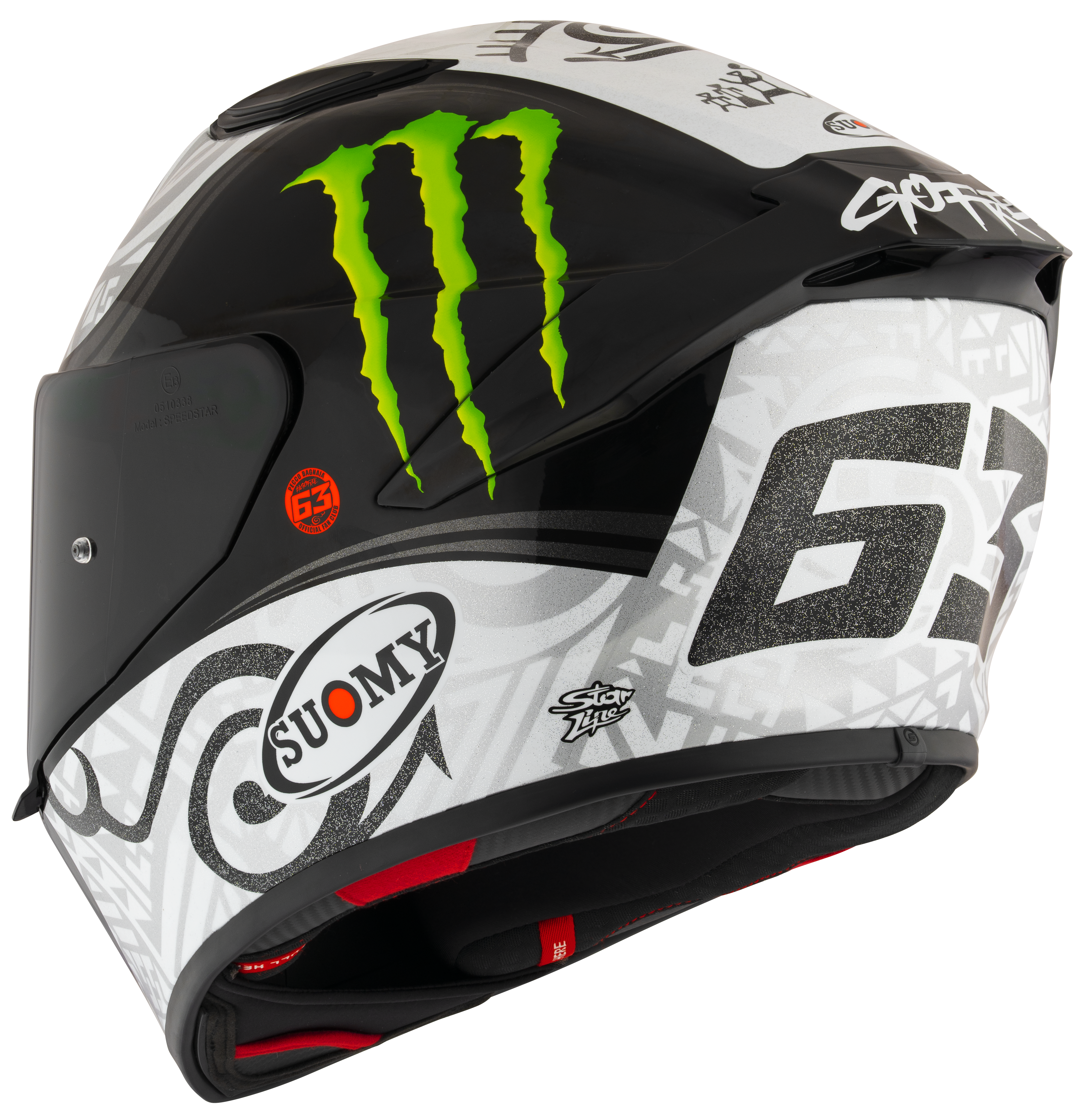Suomy Track-1 Helm Francesco Pecco Bagnaia Winter Test 2023 Replica K6T10015