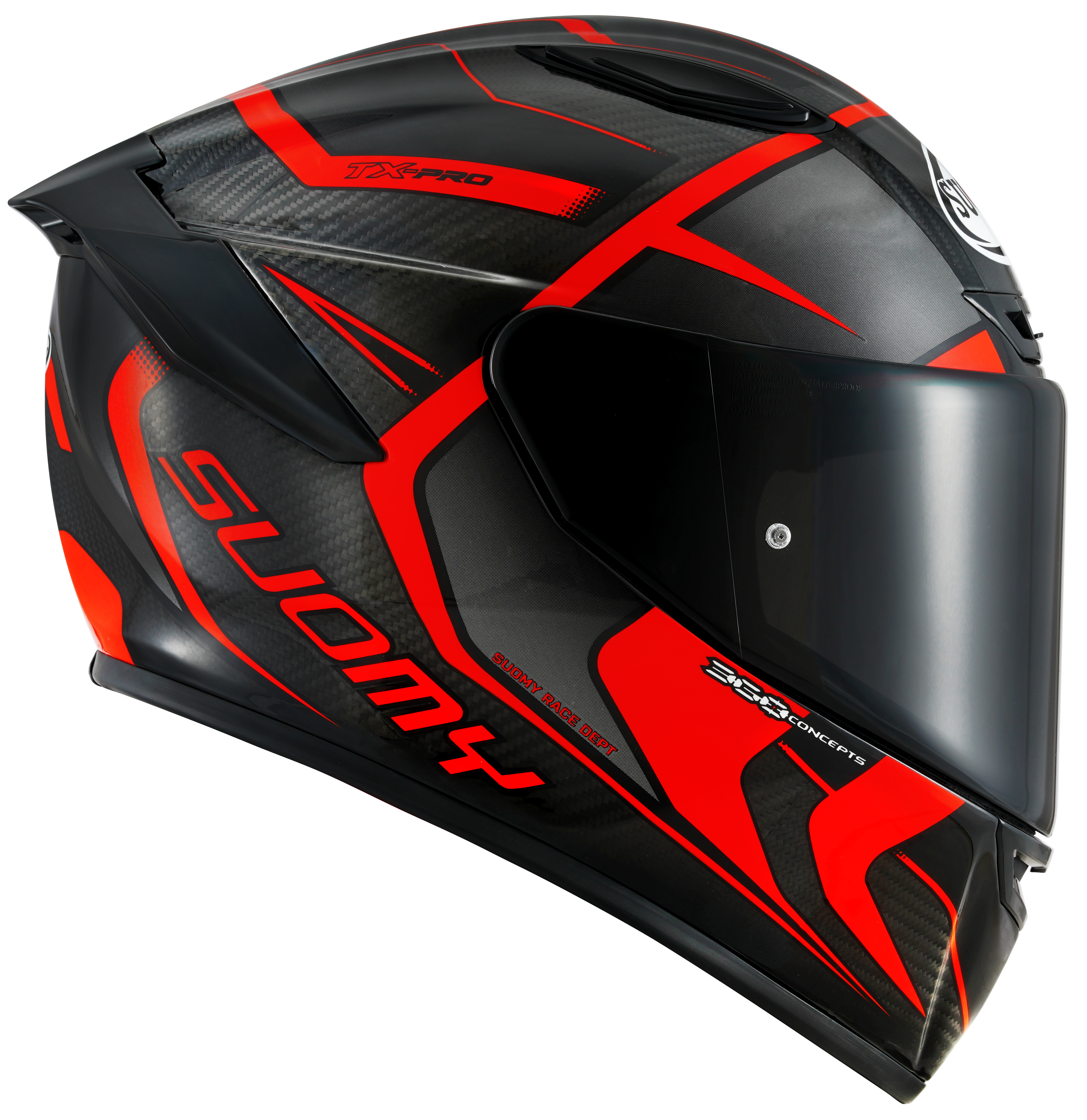 Suomy TX-Pro Helm Carbon Advance Rot Fluo K6TX0003